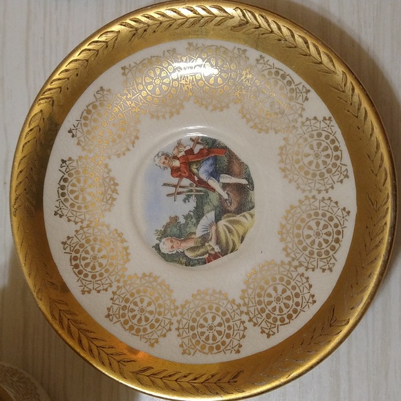 Vintage 1940's Royal China Tea Cup/Saucer & Cake Cutter - Picture 2 of 7